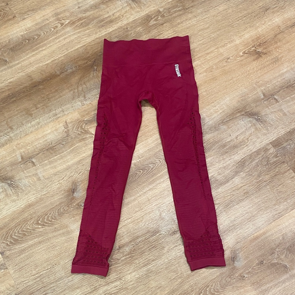 Gymshark seamless red legging size S